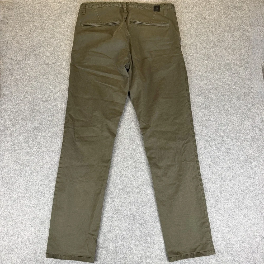 Vuori Collins Chino Pants Mens 33 V433 Olive Green Cotton Stretch Slacks Golf
